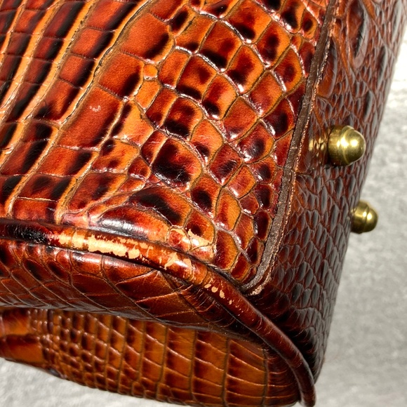 Brahmin Croc Embossed Large Leather Work Bag - Picture 15 of 16